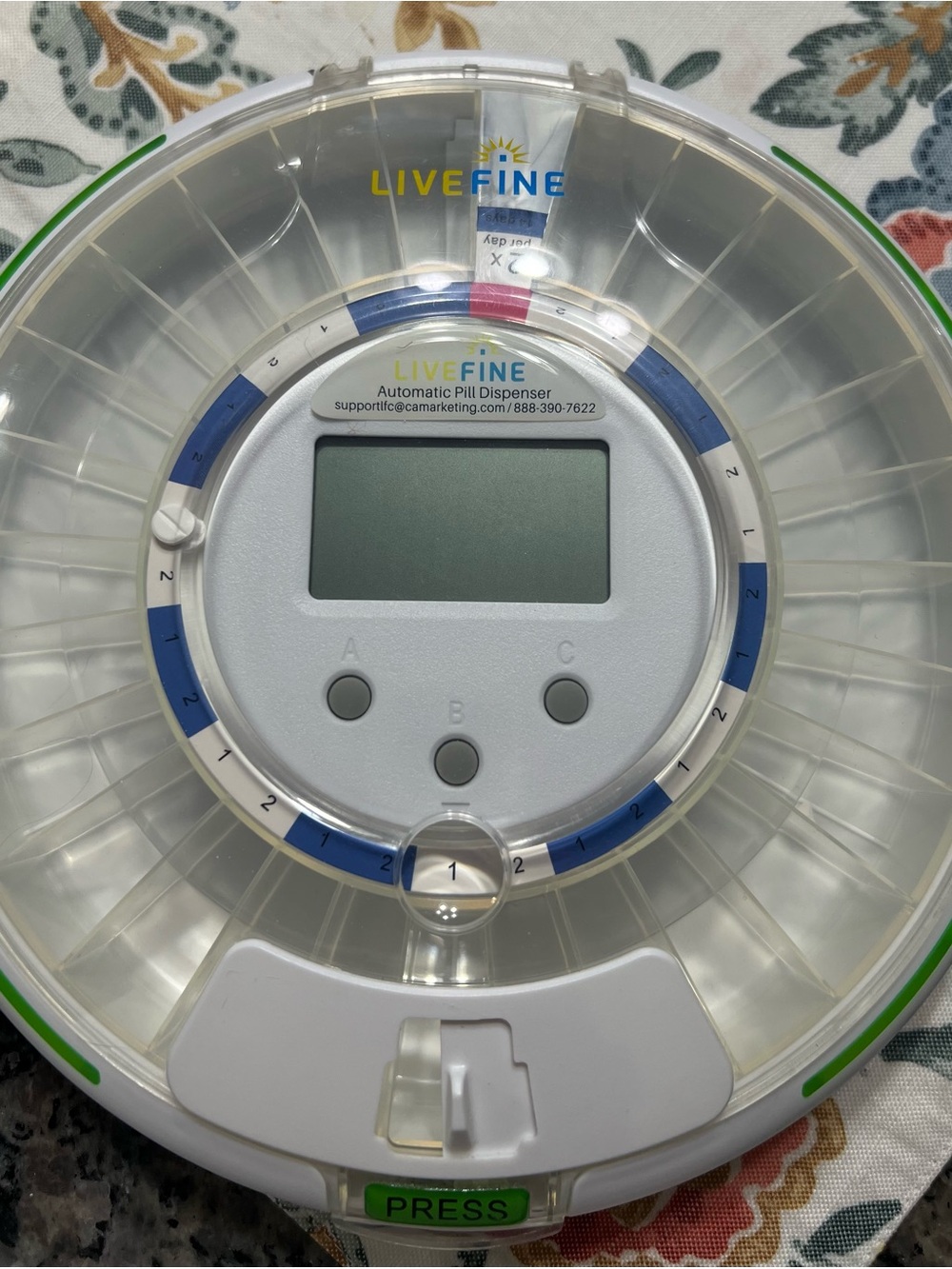LiveFine 28-Day Automatic Pill Dispenser